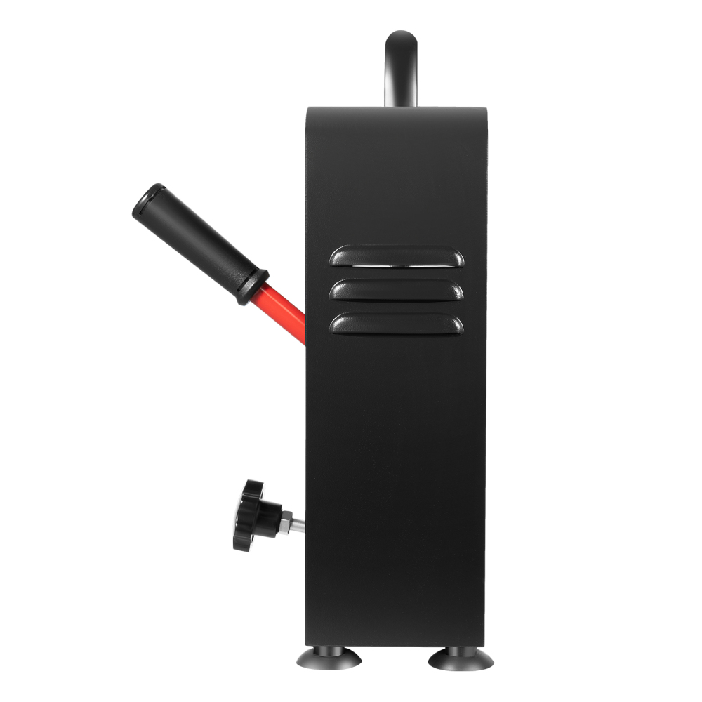 5 Ton Portable Hydraulic Heat Press Machine Dual Heating Plate, Red/Black